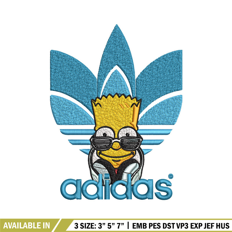 Bart simpson adidas Embroidery Design,Adidas Embroidery, Brand Embroidery, Embroidery File, Logo shirt, Digital download.jpg