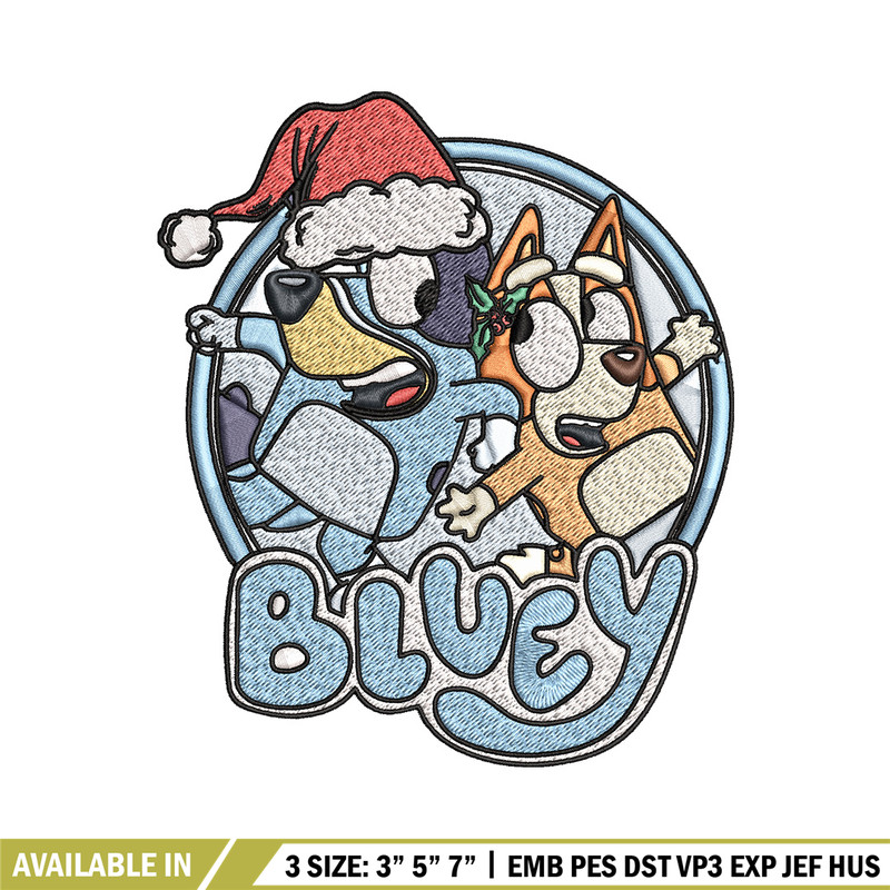 Bluey circle Embroidery Design, Bluey Embroidery, Embroidery File, Brand Embroidery, Logo shirt, Digital download.jpg