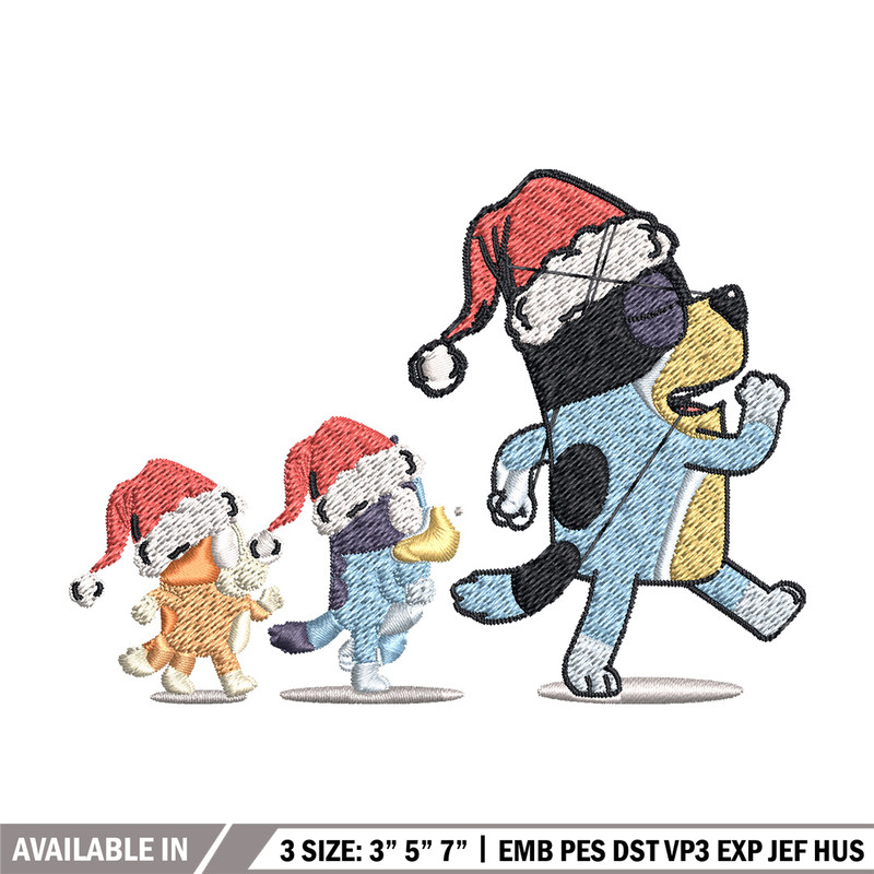 Bluey family Embroidery Design, Bluey Embroidery, Embroidery File, Brand Embroidery, Logo shirt, Digital download.jpg