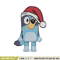 Bluey fun chrismas Embroidery Design, Bluey Embroidery, Embroidery File, Brand Embroidery, Logo shirt, Digital download.jpg