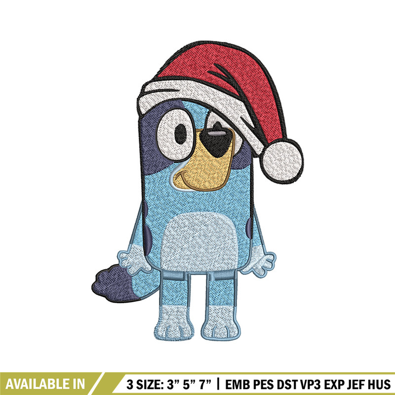 Bluey fun chrismas Embroidery Design, Bluey Embroidery, Embroidery File, Brand Embroidery, Logo shirt, Digital download.jpg
