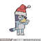 Bluey hat chrismas Embroidery Design, Bluey Embroidery, Embroidery File, Brand Embroidery, Logo shirt, Digital download.jpg