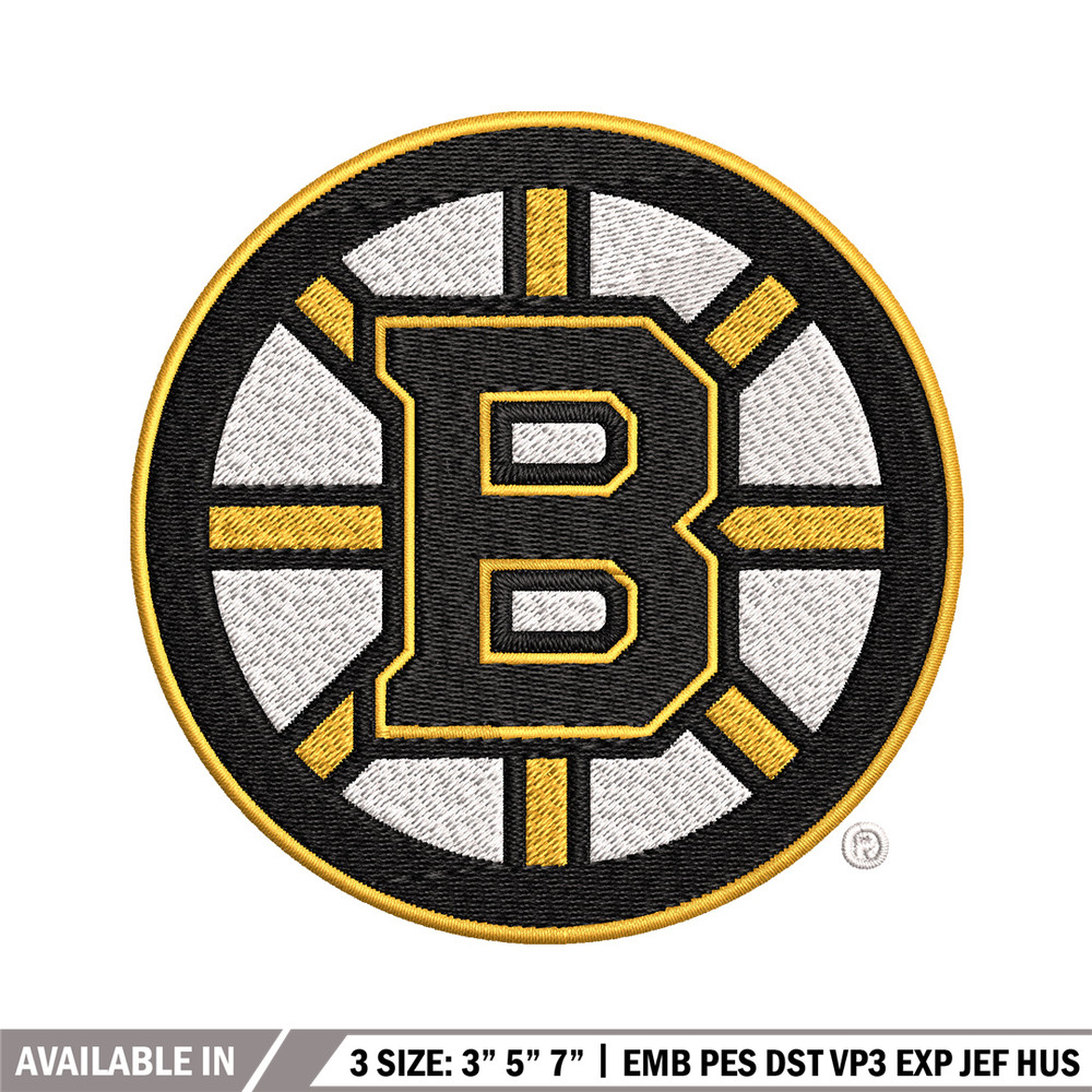 Boston Bruins Embroidery Design, Logo Embroidery, NHL Embroidery, Embroidery File, Logo shirt, Digital download.jpg