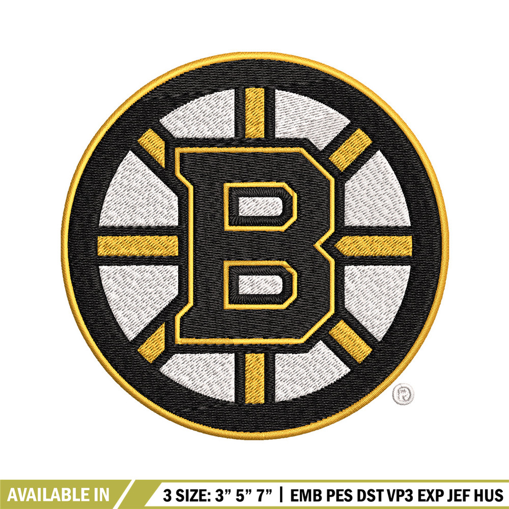 Boston Bruins Embroidery Design, Logo Embroidery, NHL Embroidery, Embroidery File, Logo shirt, Digital download.jpg