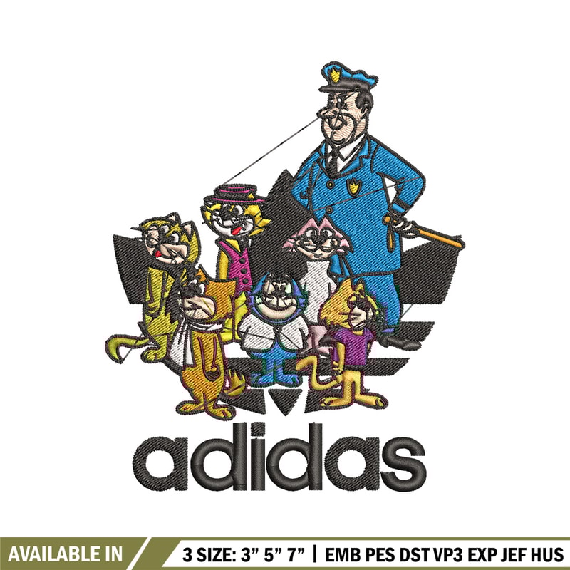 Cartoon cat Embroidery Design, Adidas Embroidery, Embroidery File, Cartoon Embroidery, Logo shirt, Digital download.jpg
