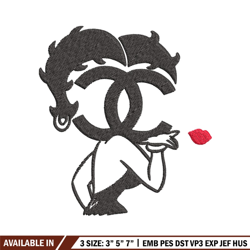 Cartoon girl gucci Embroidery Design, Gucci Embroidery, Brand Embroidery, Embroidery File, Logo shirt, Digital download.jpg