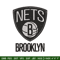 Brooklyn Nets Embroidery Design, Logo Embroidery, NBA Embroidery, Embroidery File, Logo shirt, Digital download.jpg