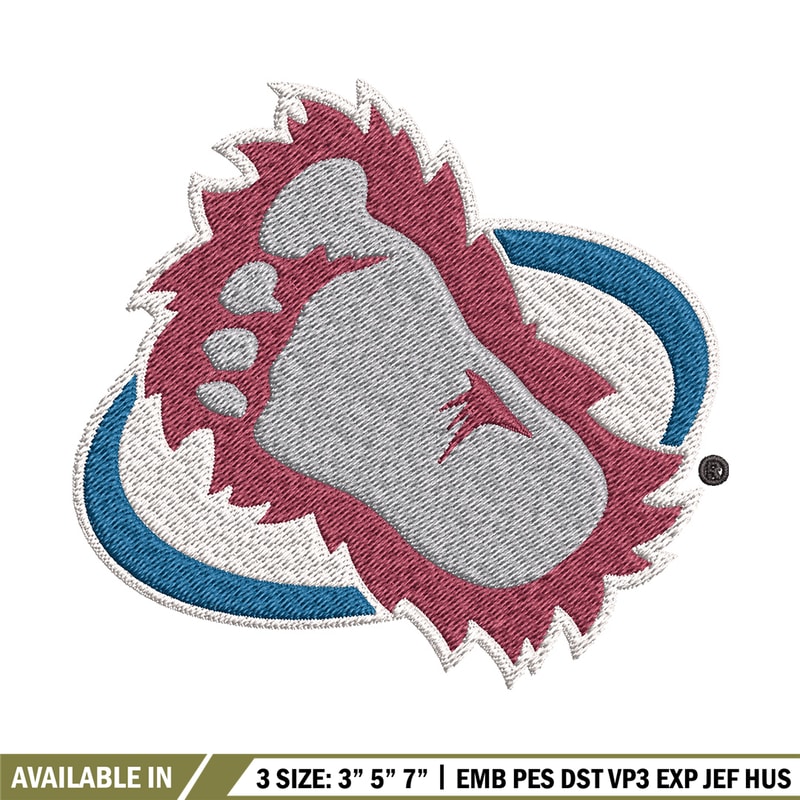Colorado Avalanche logo Embroidery, NHL Embroidery, Sport embroidery, Logo Embroidery, NHL Embroidery design.jpg