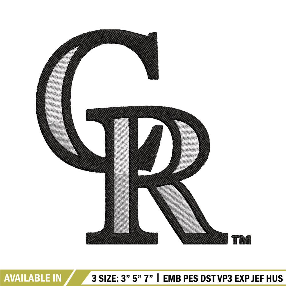 Colorado Rockies logo Embroidery, MLB Embroidery, Sport embroidery, Logo Embroidery, MLB Embroidery design.jpg