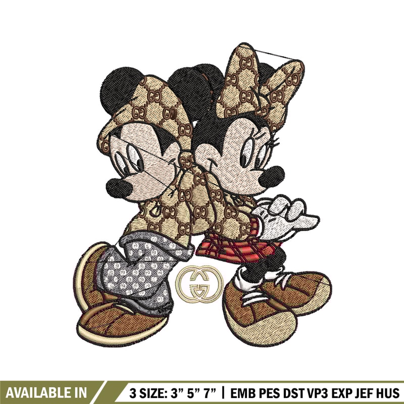 Couple gucci mouse Embroidery Design, Gucci Embroidery, Embroidery File, Logo shirt,Sport Embroidery, Digital download.jpg