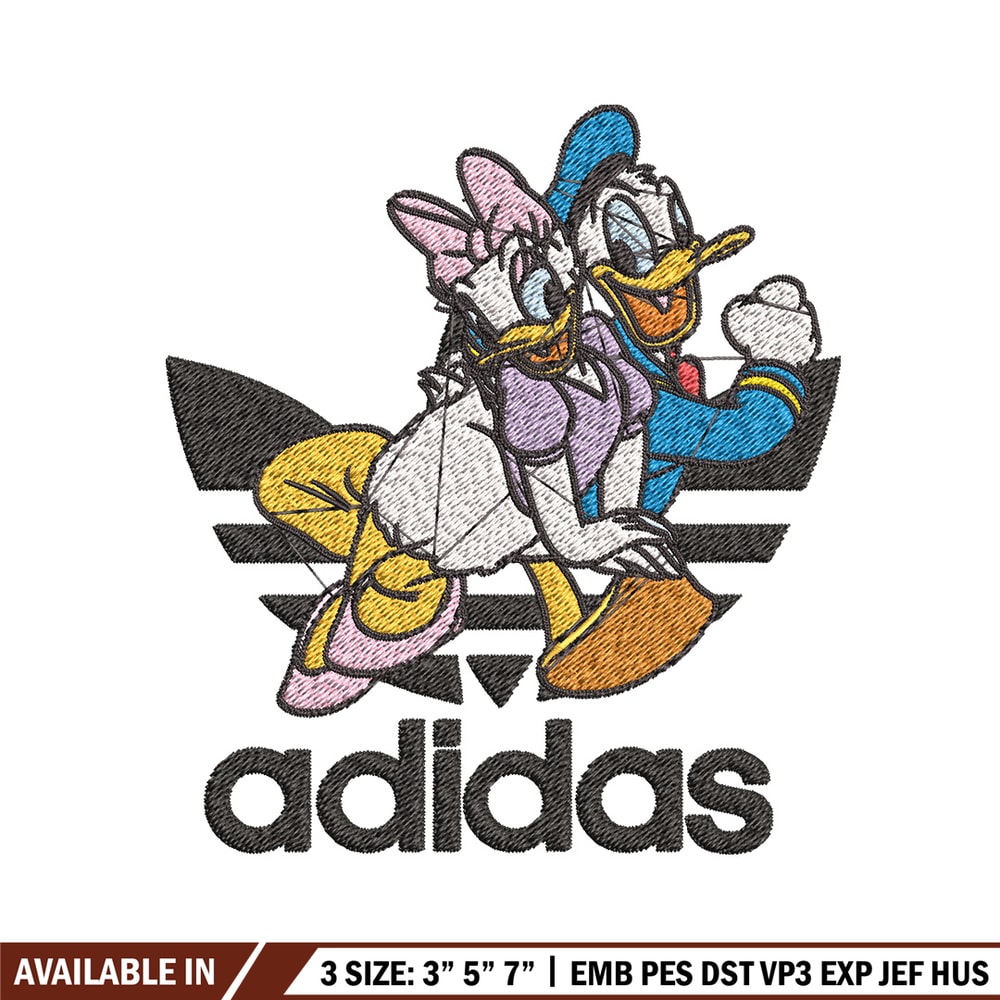 Daisy x duck adidas Embroidery Design, Adidas Embroidery, Brand Embroidery, Embroidery File,Logo shirt,Digital download.jpg