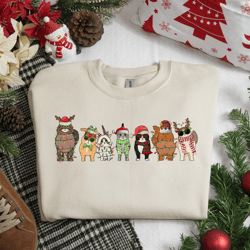 cats christmas sweatshirt, meowy christmas shirt, cat lovers xmas sweater, christmas cat owner tshirt