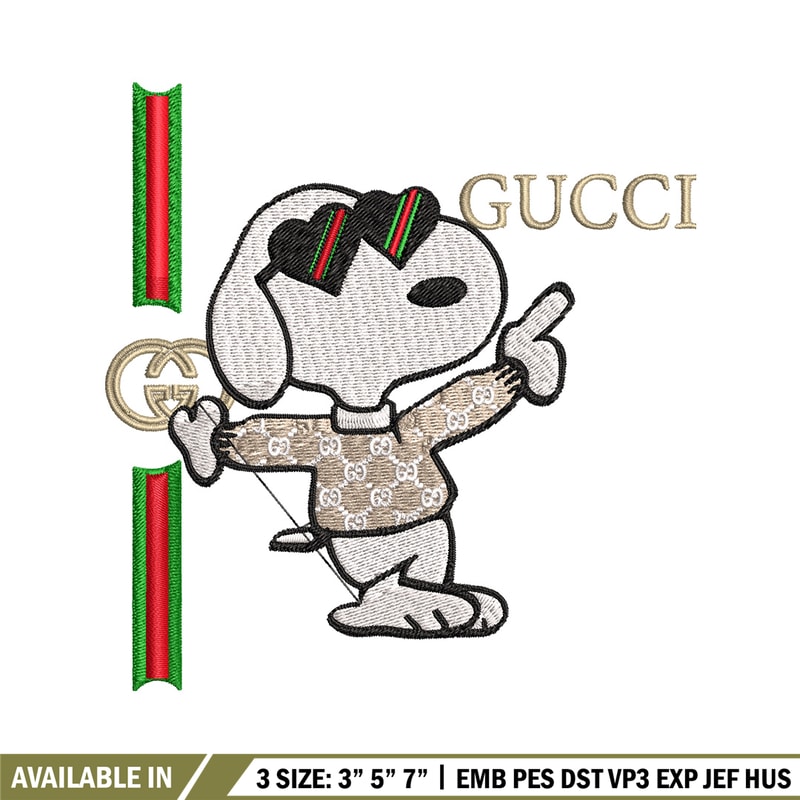 Dog gucci Embroidery Design, Gucci Embroidery, Embroidery File, Logo shirt, Sport Embroidery, Digital download..jpg