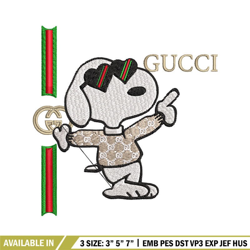 Dog gucci Embroidery Design, Gucci Embroidery, Embroidery File, Logo shirt, Sport Embroidery, Digital download..jpg