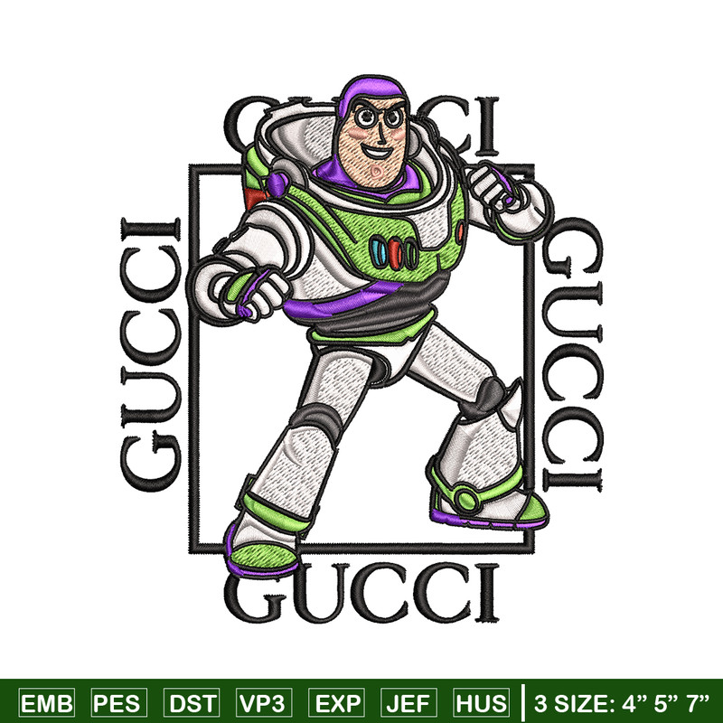 Buzz lightyear Gucci Embroidery design, Buzz lightyear Embroidery, cartoon design, Embroidery File, Digital download..jpg