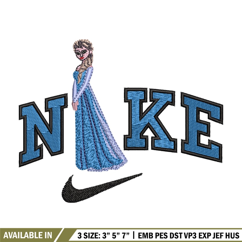 Elsa x nike Embroidery Design, Dinsey Embroidery, Brand Embroidery, Embroidery File, Logo shirt, Digital download.jpg