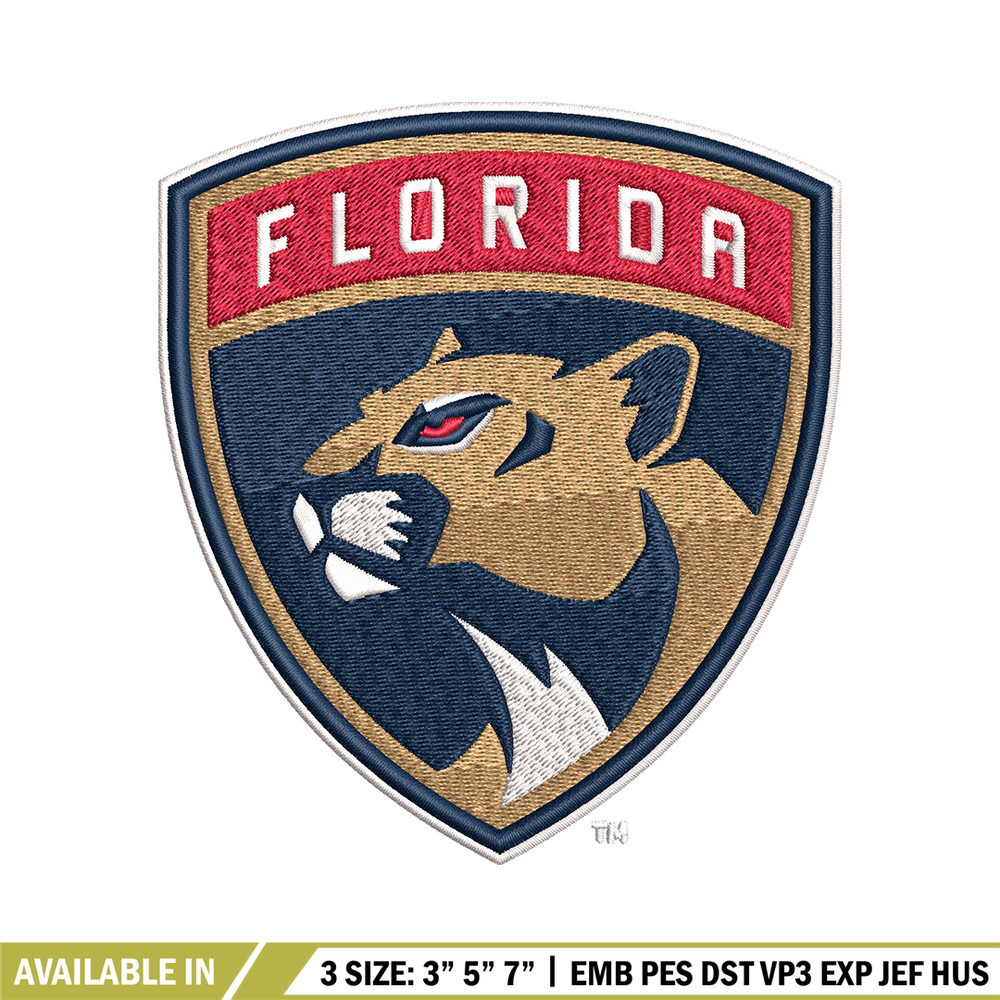Florida Panthers logo Embroidery, NHL Embroidery, Sport embroidery, Logo Embroidery, NHL Embroidery design.jpg
