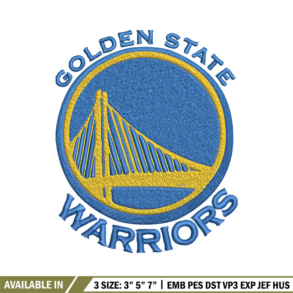 Golden State Warriors logo Embroidery, NBA Embroidery, Sport embroidery, Logo Embroidery, NBA Embroidery design.jpg