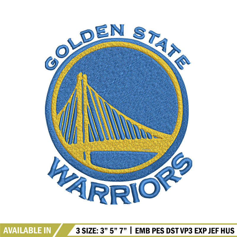 Golden State Warriors logo Embroidery, NBA Embroidery, Sport embroidery, Logo Embroidery, NBA Embroidery design.jpg