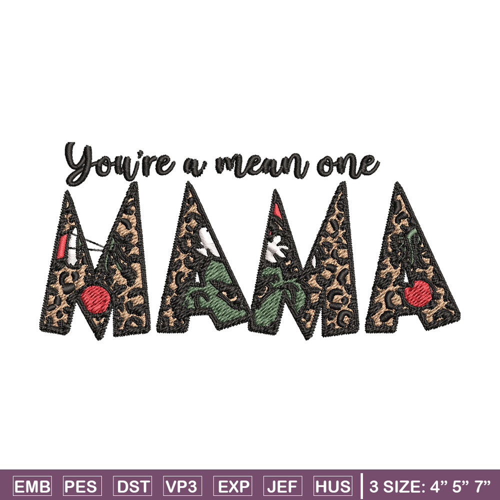 Mama Grinch Embroidery design, Mama Grinch Embroidery, logo design, Embroidery File, logo shirt, Instant download..jpg