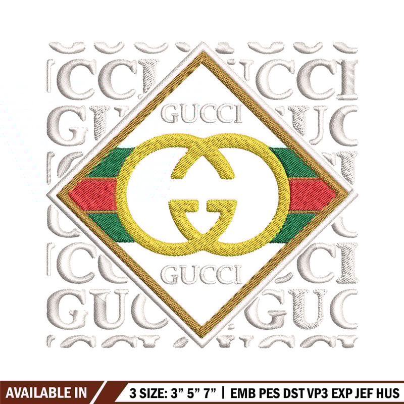 Gucci design Embroidery Design, Gucci Embroidery, Brand Embroidery, Logo shirt, Embroidery File, Digital download.jpg