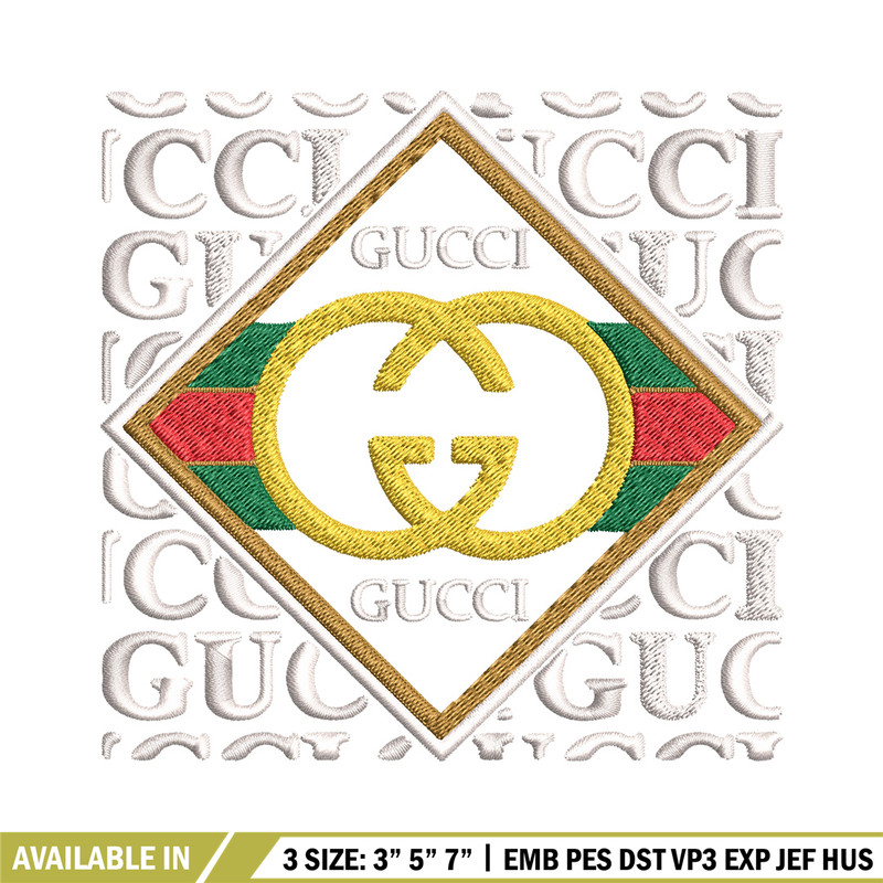 Gucci design Embroidery Design, Gucci Embroidery, Brand Embroidery, Logo shirt, Embroidery File, Digital download.jpg