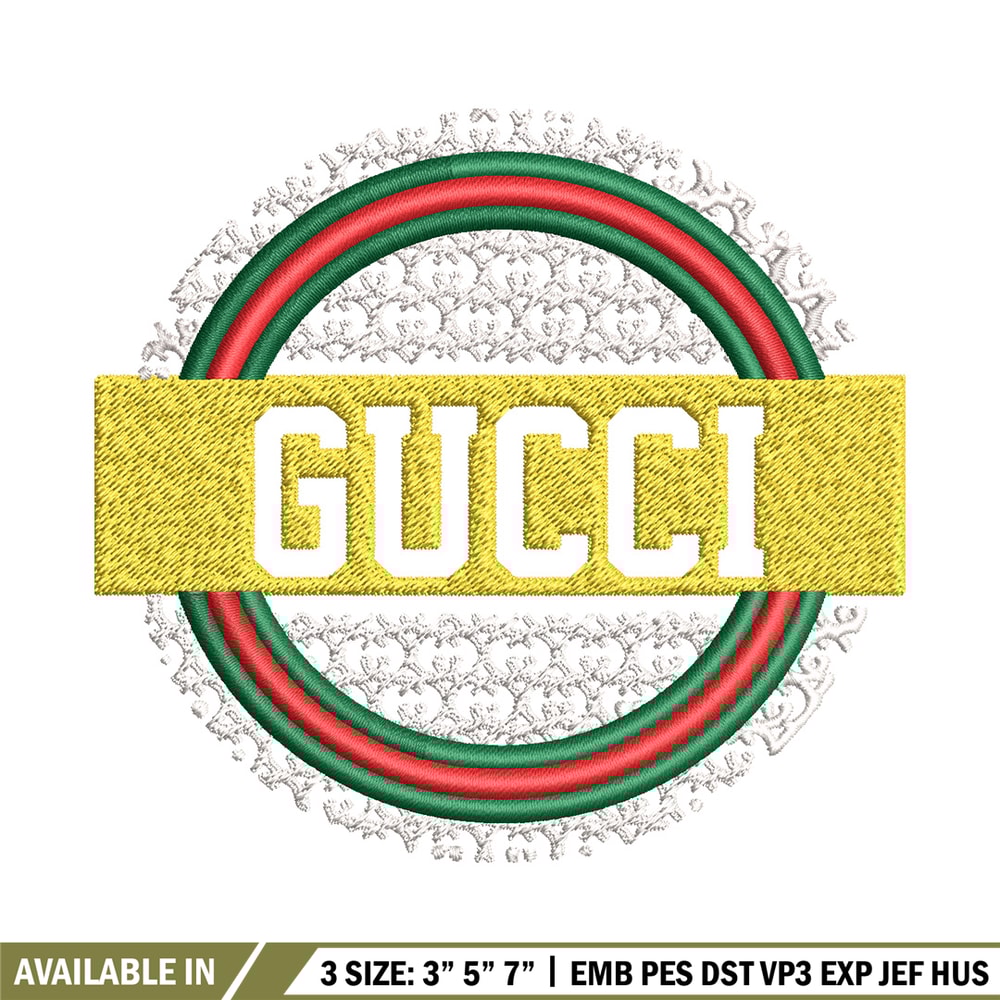 Gucci logo Embroidery Design, Gucci Embroidery, Brand Embroidery, Logo shirt, Embroidery File, Digital download.jpg