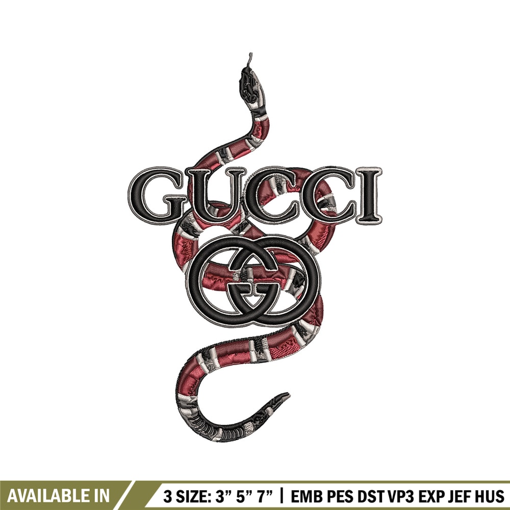 Gucci snake Embroidery Design, Gucci Embroidery, Brand Embroidery, Logo shirt, Embroidery File, Digital download.jpg