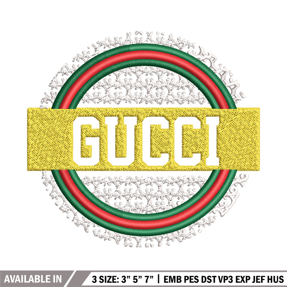 Gucci logo Embroidery Design, Gucci Embroidery, Brand Embroidery, Logo shirt, Embroidery File, Digital download.jpg