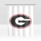 Georgia Bulldogs Shower Curtain.png