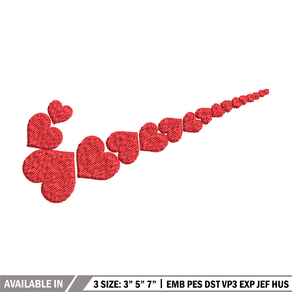 Heart nike logo Embroidery Design, Nike Embroidery, Brand Embroidery, Embroidery File, Logo shirt, Digital download.jpg