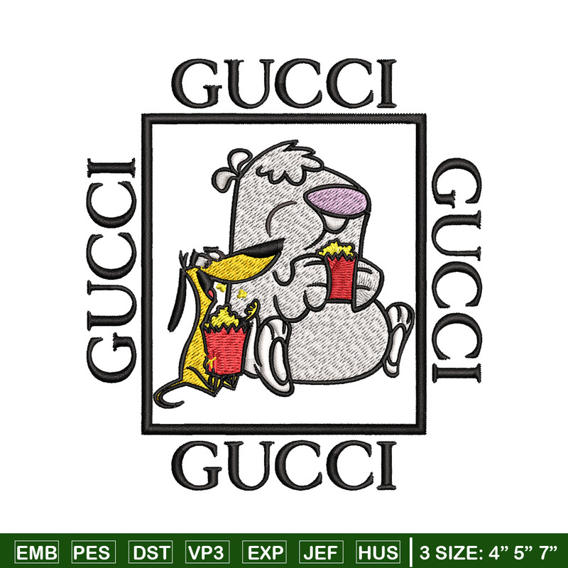 Cartoon Gucci Embroidery design, Cartoon Gucci Embroidery, cartoon design, Embroidery File, Gucci logo, Instant download.jpg