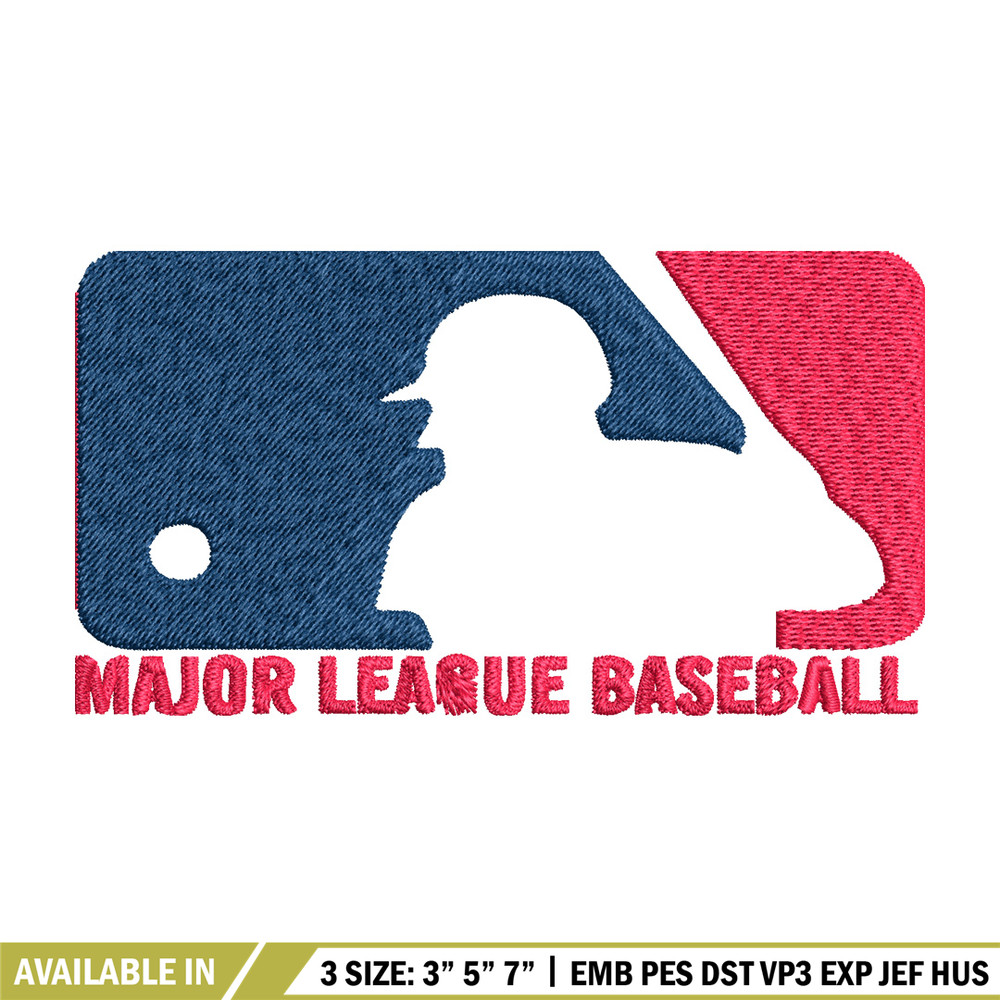 Major League Baseball logo Embroidery, MLB Embroidery, Sport embroidery, Logo Embroidery, MLB Embroidery design..jpg