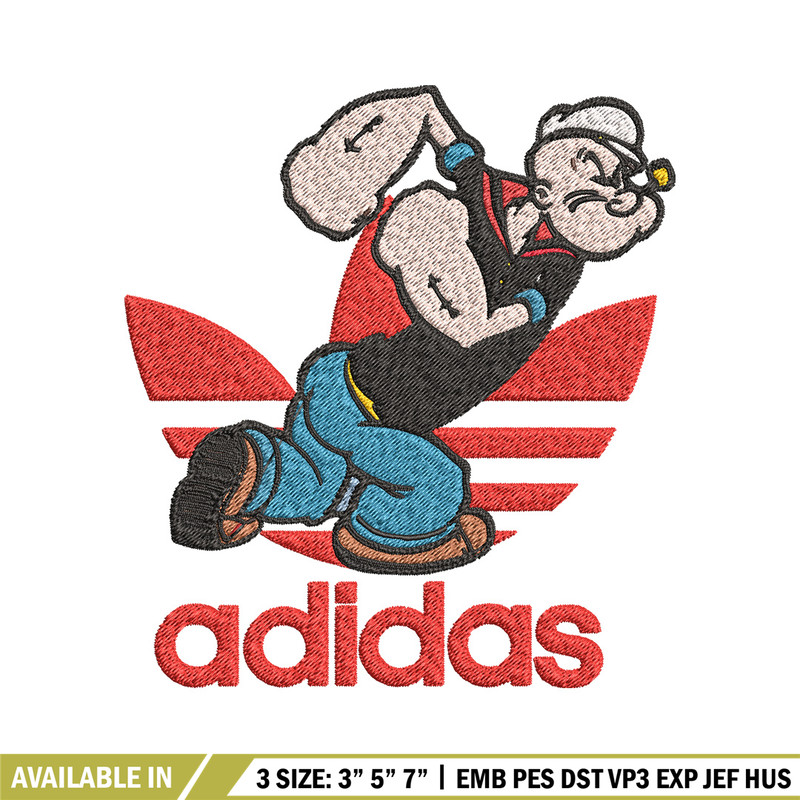 Man cartoon adidas Embroidery Design, Adidas Embroidery, Embroidery File, Brand Embroidery, Logo shirt, Digital download.jpg
