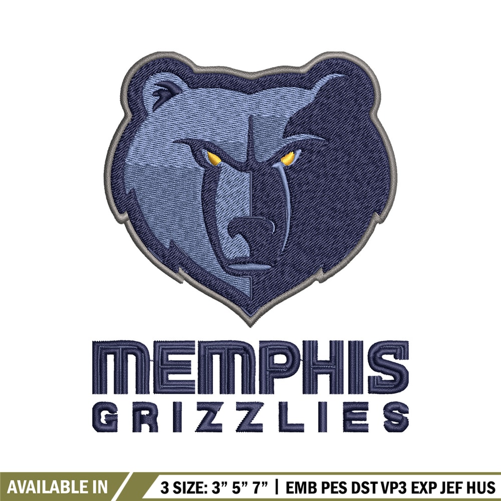 Memphis Grizzlies logo Embroidery, NBA Embroidery, Sport embroidery, Logo Embroidery, NBA Embroidery design..jpg