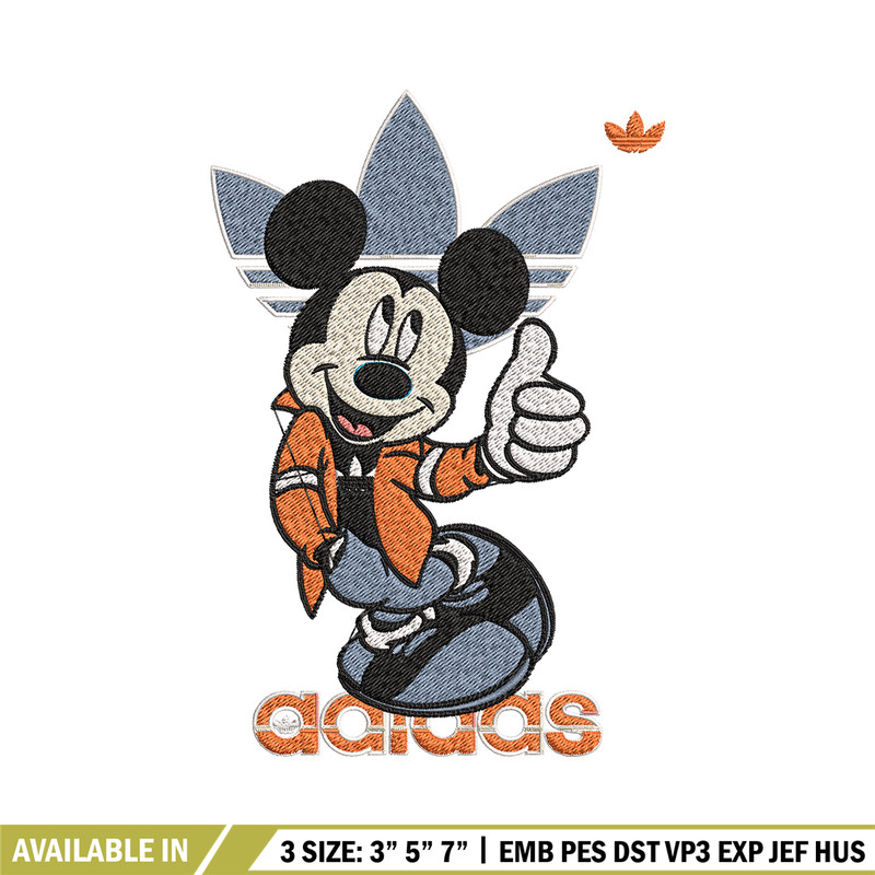 Mickey adidas Embroidery Design, Adidas Embroidery, Brand Embroidery, Embroidery File, Logo shirt, Digital download.jpg