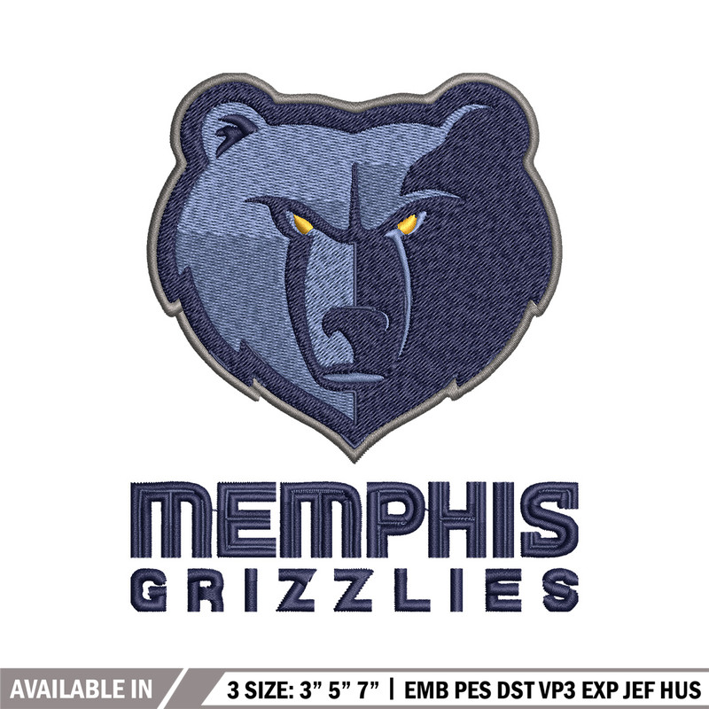 Memphis Grizzlies logo Embroidery, NBA Embroidery, Sport embroidery, Logo Embroidery, NBA Embroidery design..jpg