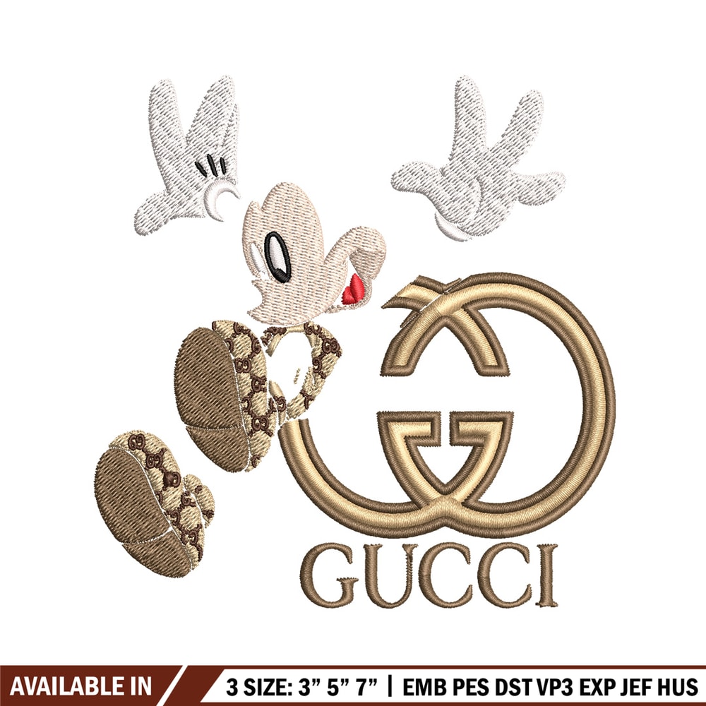 Mickey gucci Embroidery Design, Mickey Embroidery, Embroidery File, Logo shirt, Sport Embroidery, Digital download..jpg