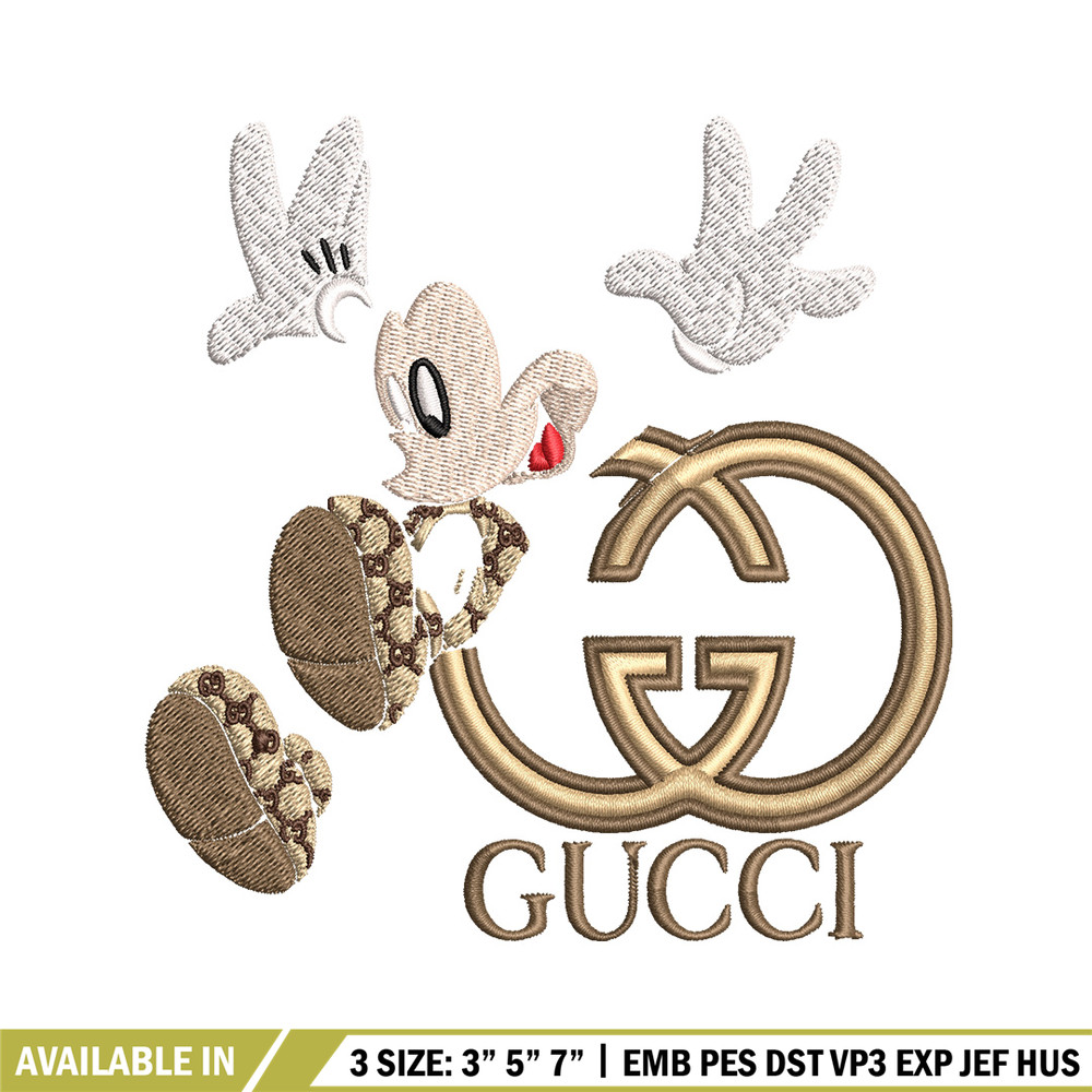 Mickey gucci Embroidery Design, Mickey Embroidery, Embroidery File, Logo shirt, Sport Embroidery, Digital download..jpg