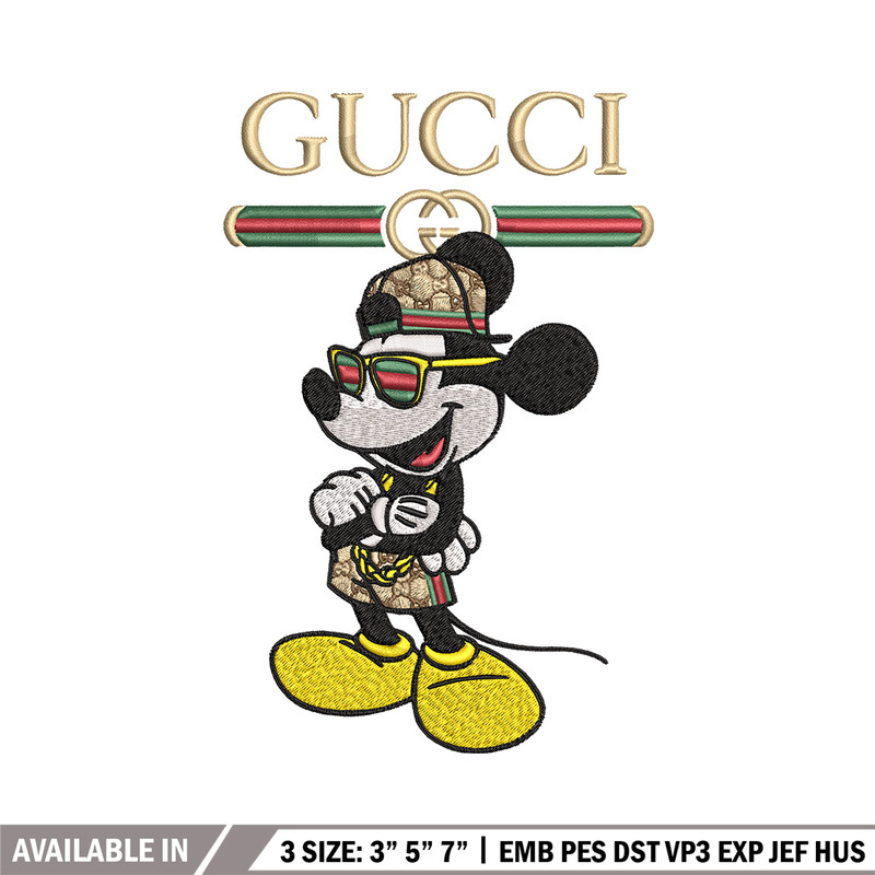 Mickey gucci Embroidery Design,Gucci Embroidery, Embroidery File, Logo shirt, Sport Embroidery, Digital download.jpg