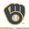 Milwaukee Brewers logo Embroidery, MLB Embroidery, Sport embroidery, Logo Embroidery, MLB Embroidery design.jpg