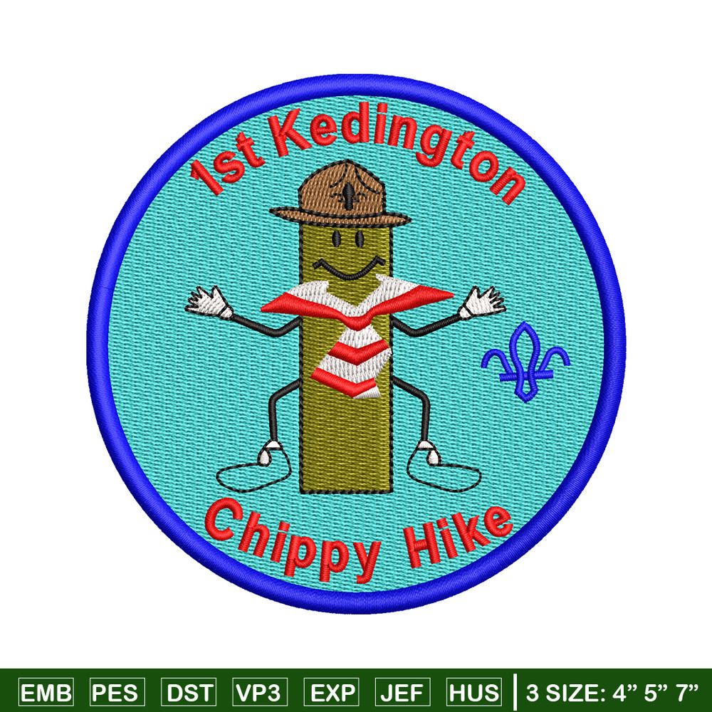 Chippy Hike logo embroidery design, Chippy Hike embroidery, embroidery file, logo design, logo shirt, Digital download.jpg