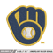 Milwaukee Brewers logo Embroidery, MLB Embroidery, Sport embroidery, Logo Embroidery, MLB Embroidery design.jpg