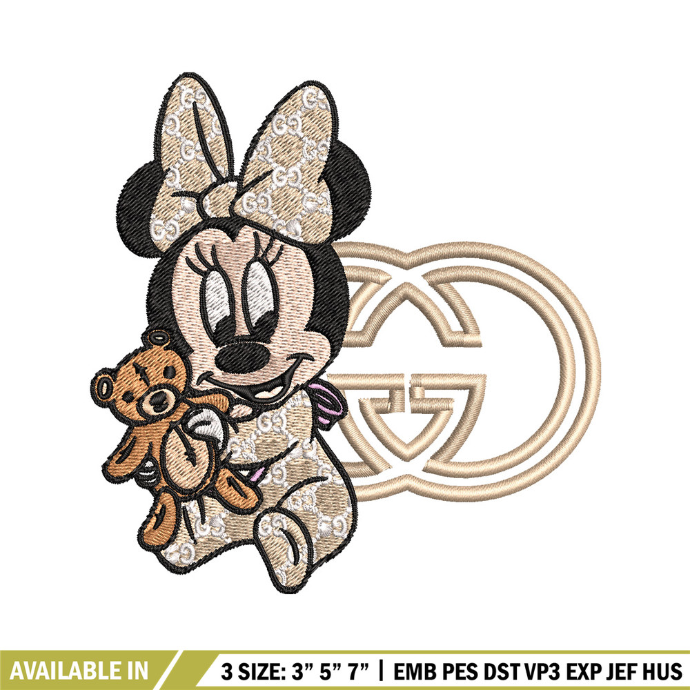 Minnie baby gucci Embroidery Design, Gucci Embroidery, Embroidery File, Logo shirt, Sport Embroidery, Digital download.jpg