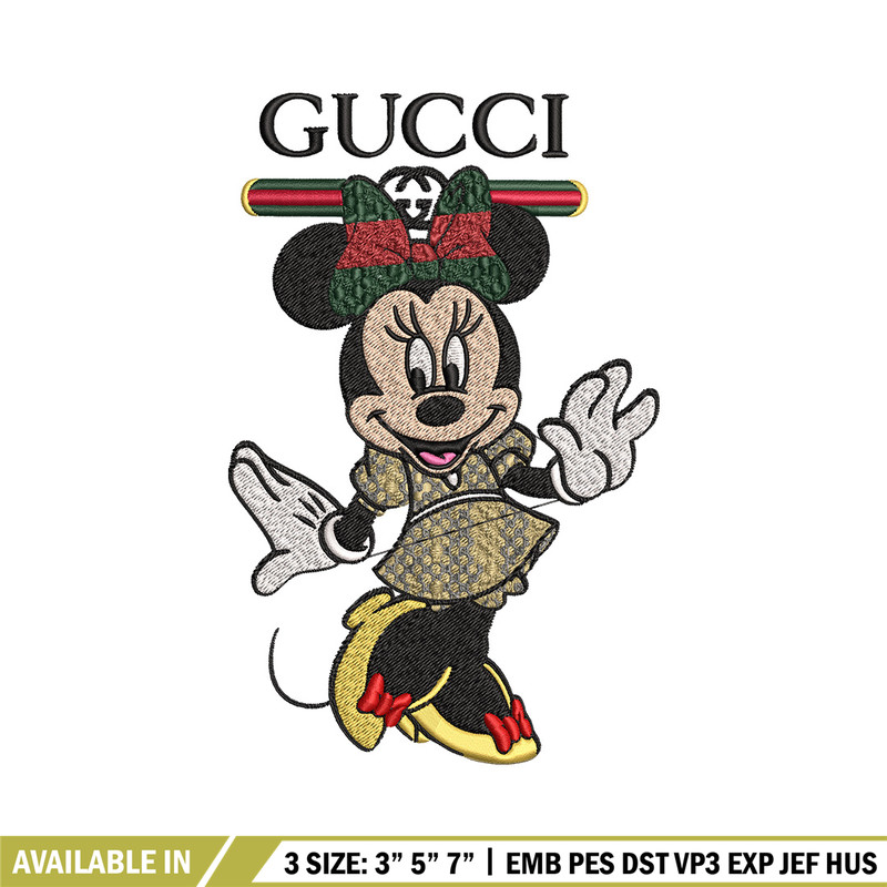 Minnie cute Embroidery Design, Gucci Embroidery, Brand Embroidery, Logo shirt, Embroidery File, Digital download.jpg