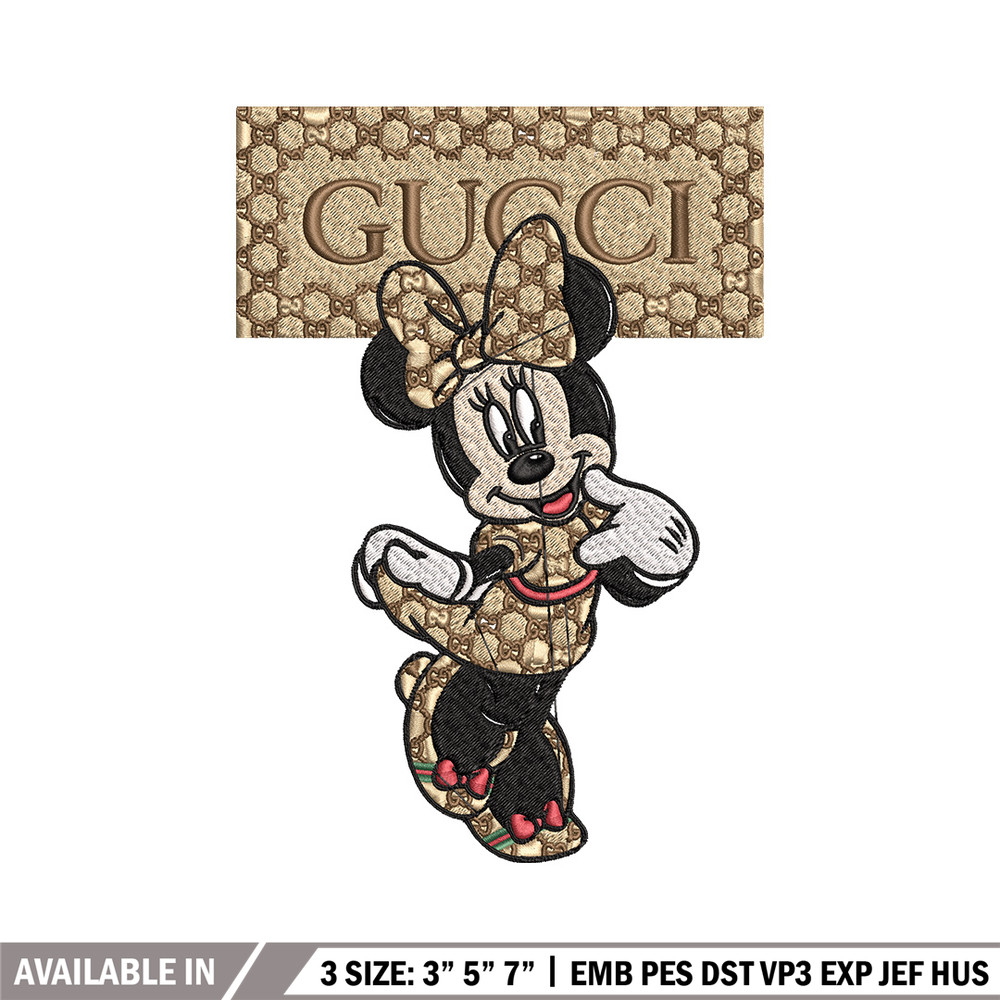 Minnie gucci Embroidery Design, Disney Embroidery, Embroidery File, Brand Embroidery, Logo shirt, Digital download.jpg