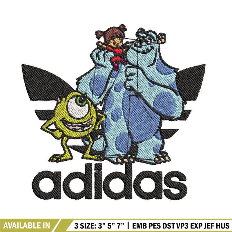 Monster disney Embroidery Design, Adidas Embroidery, Brand Embroidery, Embroidery File,Logo shirt,Digital download.jpg
