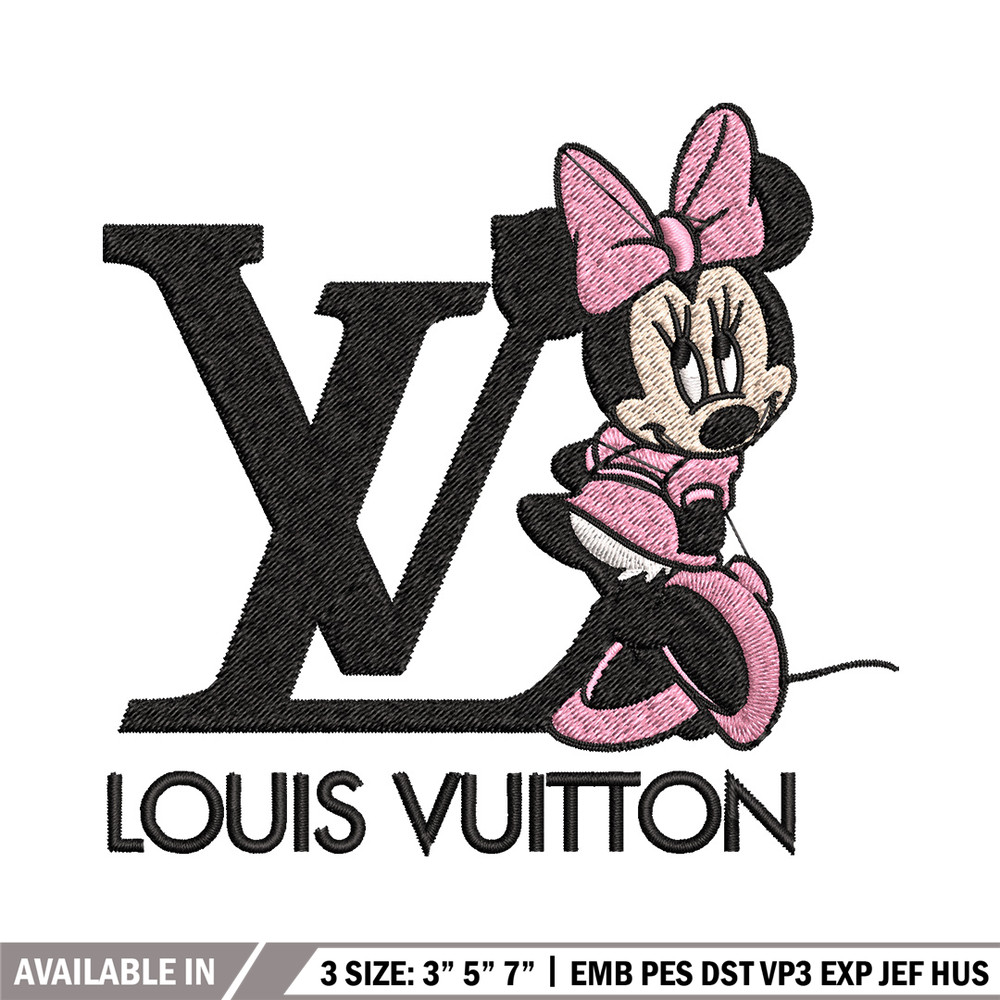 Minnie louis vuitton Embroidery Design, Lv Embroidery, Embroidery File, Disney Embroidery, Logo shirt, Digital download.jpg