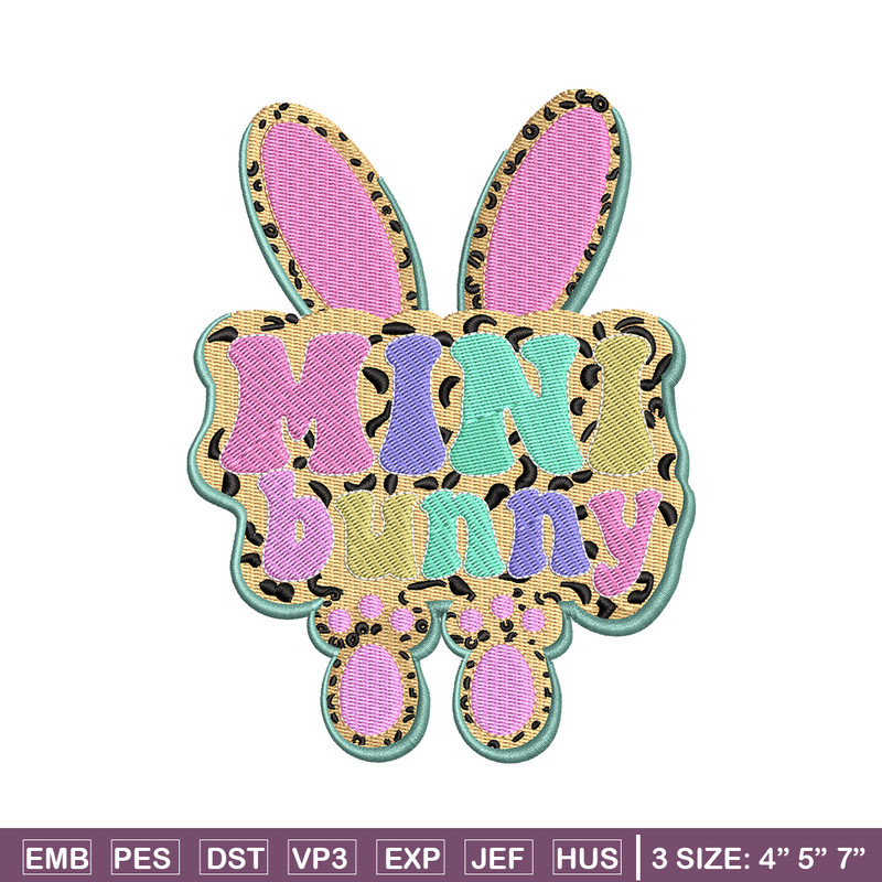 Mini bunny Logo embroidery design, Mini bunny embroidery, logo design, embroidery file, logo shirt, Digital download..jpg