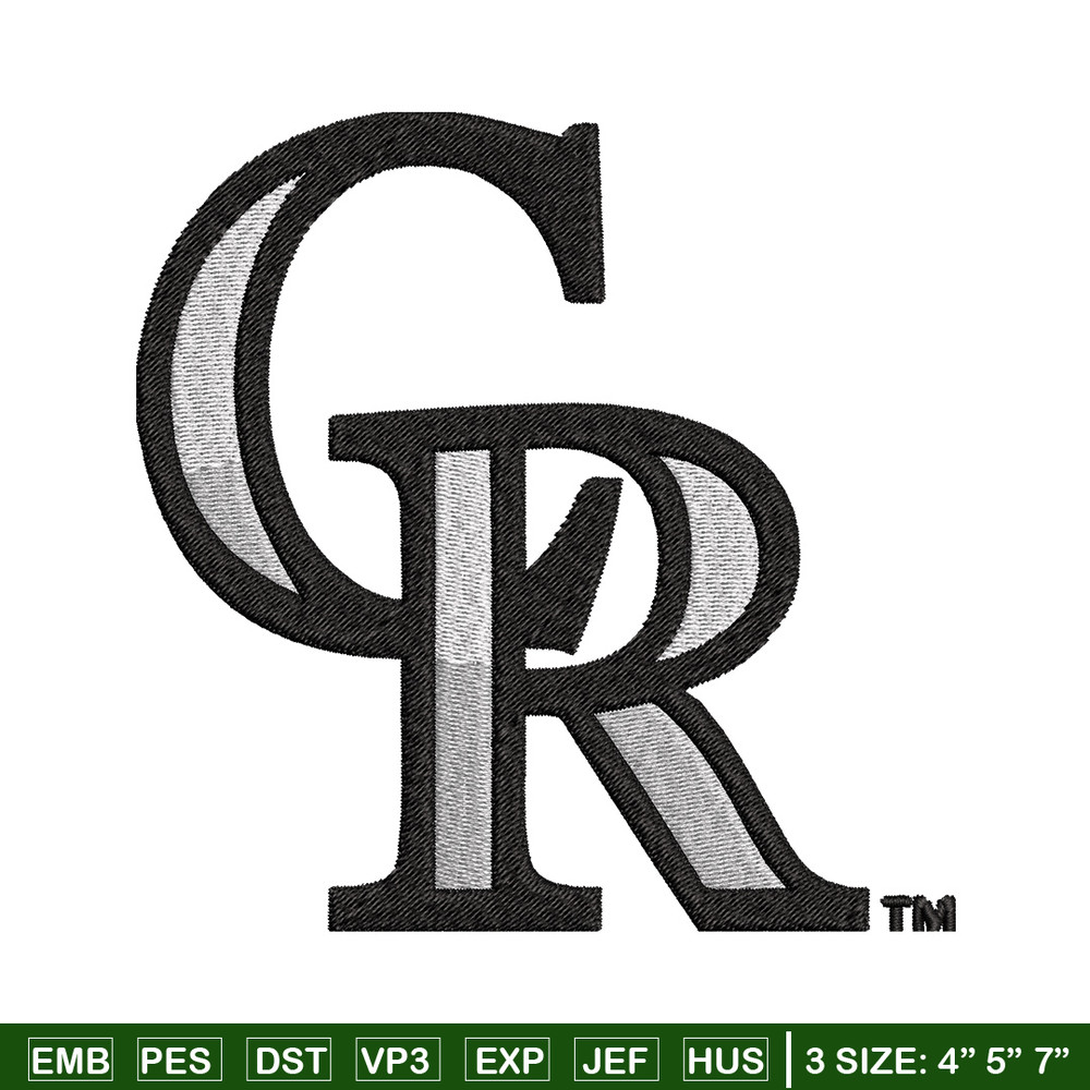 Colorado Rockies logo Embroidery, MLB Embroidery, Sport embroidery, Logo Embroidery, MLB Embroidery design.jpg